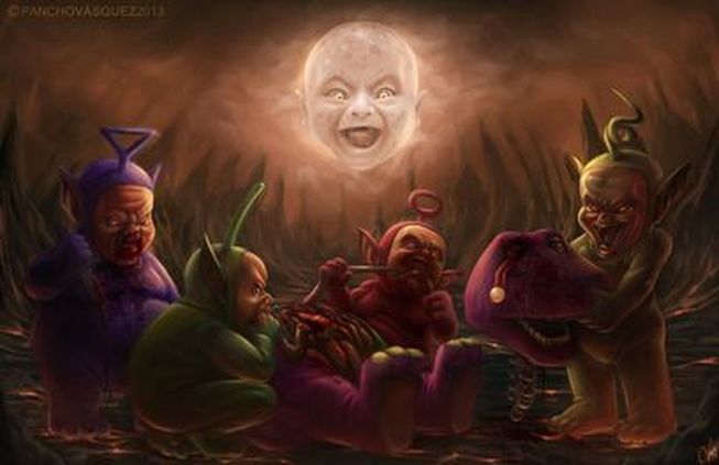 21 Examples Of The Most Disturbing Teletubbies Fan Art We Could
