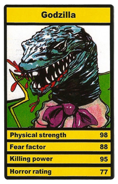 FB3 Various Top Trumps Single Card Horror Scary Characters Glow In The Dark 